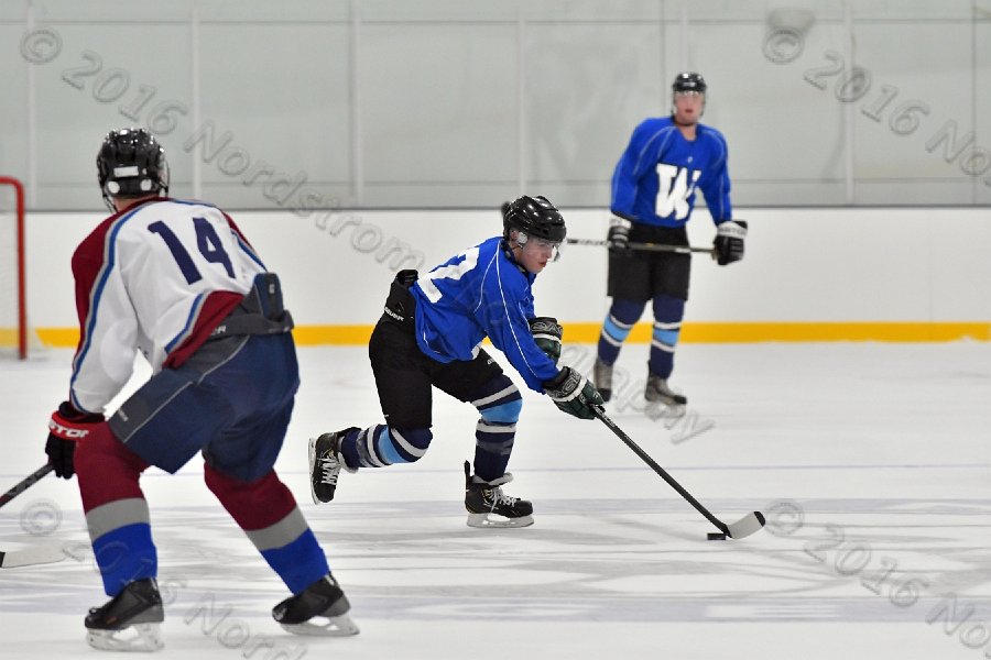 Wheaton College Men\'s Ice Hockey vs Middlesex Community College. - Photo By: KEITH NORDSTROM
